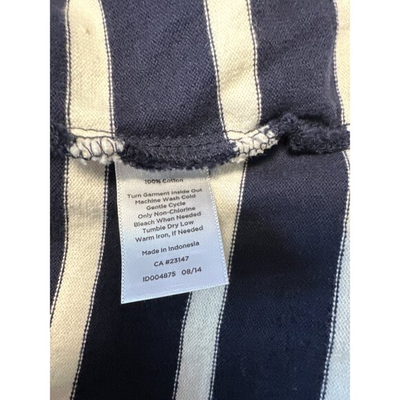Talbots Navy & White Striped Zip-Up Jacket S - Picture 6 of 8